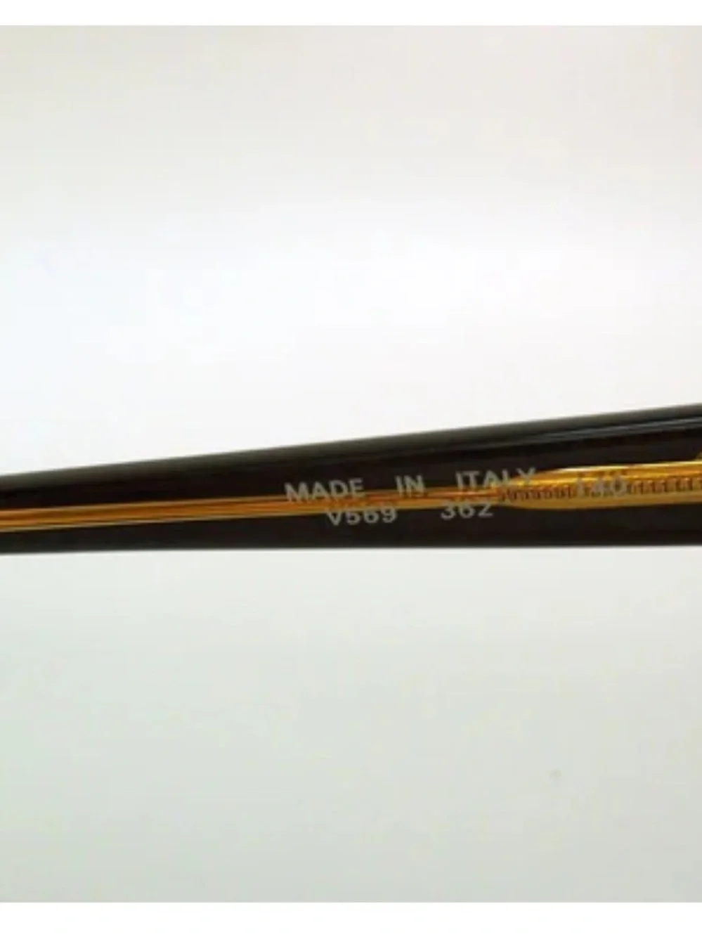 Vintage 1970s Valentino Two-Tone Cat-Eye Sunglasses in Black and Gold RARE - Picture 8 of 12